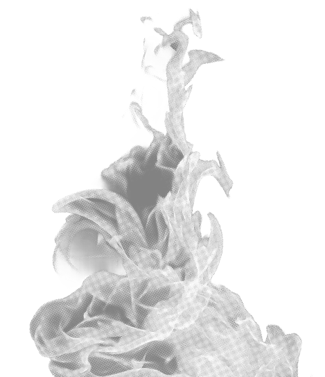 Black & White Flame Graphic