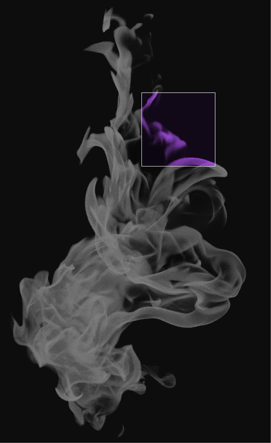 Black & White Flame Graphic